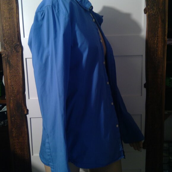 L.O.G.G. H&M Men's Blue Fitted Shirt Casual Large - Picture 3 of 11